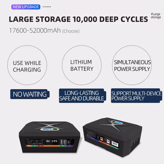 실외 전기용 미니 스마트 전원 공급 장치 UPS175mm 길이