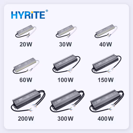방수 IP67 12V 30W 60W 100W 150W 200W 300W LED 전원 공급 장치